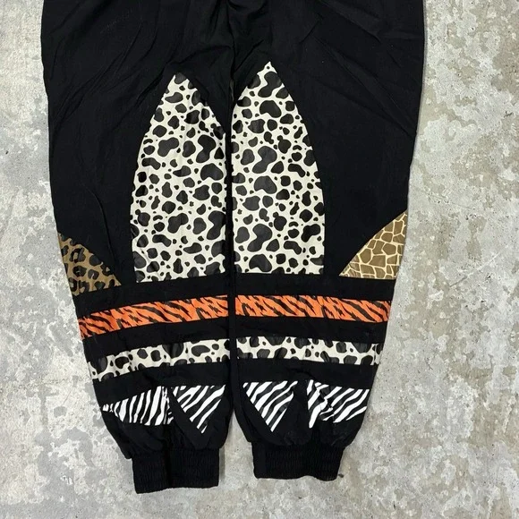 Adidas Atmos ATM Leopard Print Logo Track Pants Men's Small Black Trefoil GT7294 - Picture 9 of 16